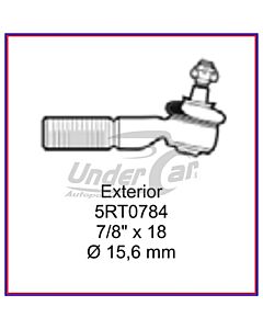 Extremo F100 TIB 66/92 EXTREMO EXTERIOR L= 145 MM