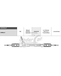 Cremalleras Mecanicas CORSA IISIN EXTREMOS 08/...SIS ELECTRICO