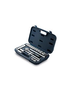 Herramientas Manuales Juego de Bocallaves con Accesorios [1/2'] ( 25Pzs) BREMEN® SAE Hexagonal -