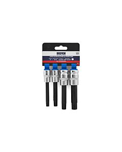 Herramientas Manuales Juego de Bocallaves con Punta Ribe [ 1/4'] ( 4Pzs) BREMEN® - Ribe -