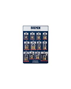 EXHIBIDOR CANDADOS TITANIUM (9 med.)