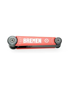 Herramientas Manuales Juego de Llaves Torx Plegables (Liviano) ( 8Pzs) BREMEN® - Torx -