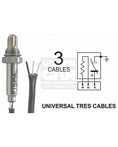 SONDA LAMBDA  UNIVERSAL 3 CABLES