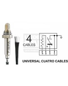SONDA LAMBDA  UNIVERSAL4 CABLES