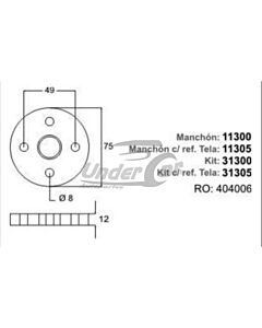 Manchon F. MANCHON PEUGEOT 404/504