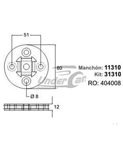 Manchon F. MANCHON PEUGEOT 504/505