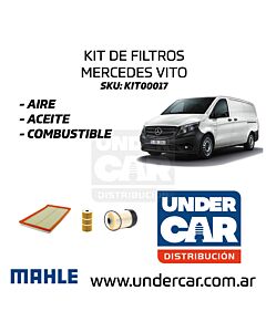 KIT DE FILTROS MERCEDES VITO 111 CDI 1.6 CDI sin filtro de habitaculo