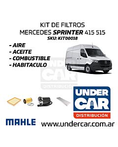 KIT DE FILTROS MERCEDES SPRINTER 415 515 CON SENSOR  sin filtro de habitaculo