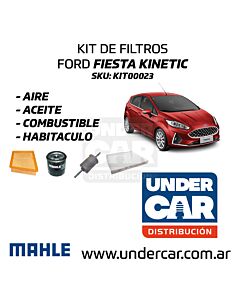 KIT DE FILTROS FORD FIESTA KINETIC MOTOR SIGMA sin filtro de habitaculo