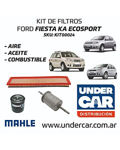 KIT DE FILTROS FORD FIESTA ECOSPORT MOTOR ZETEC ROCAM sin filtro de habitaculo