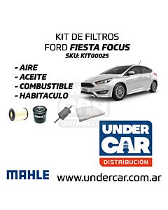 KIT DE FILTROS FORD FOCUS MOTOR ZETEC ROCAM sin filtro de habitaculo
