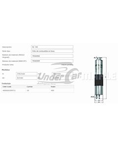 Filtro De Combustible BMW 316I / 318CI WK532/1