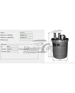 Filtro De Combustible FOCUS II / 1.8 TDI / - 01/04->