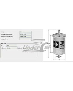 Filtro De Combustible CORSA 1.4I GL/WIND (94->)