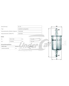 Filtro De Combustible CORSA 1.6I 16V GLS / 1.6I 8V PICK-UP (05/95->)