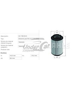 Filtro De Combustible VOLKSWAGEN VENTO 2.0 TDI A3