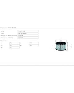 Filtro De Combustible PEUGEOT 407 2.0HDI CITROEN C5
