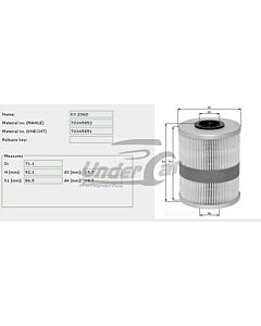 Filtro De Combustible LAGUNA II 1.9 DCI / F9Q 11/00