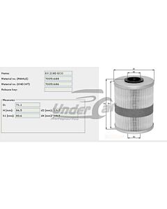 Filtro De Combustible MASTER II 2.5L DCI 16V TD DCI 2.5 16V 01/05->