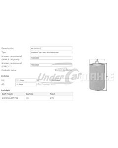 Filtro De Combustible MB OM402/442/447/449 - 1 LTR 1 LTR. FELPA