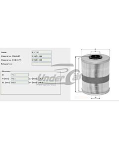 Filtro De Combustible CORSA II 1.7 16V TD / Y17DTL 04/02->