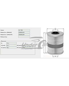 Filtro De Combustible CLIO II 1.9 TD RND, RTD F9Q-780 (01/00->)