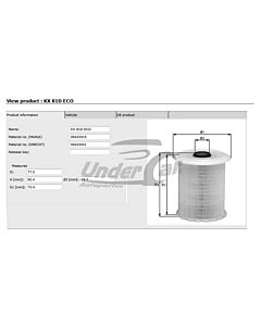 Filtro De Combustible MEGANE I 1.9 D / F8Q-622 03/99->