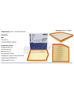 Filtro De Aire BMW 135i 335i X1 3L Motores N55B30A N54B30A