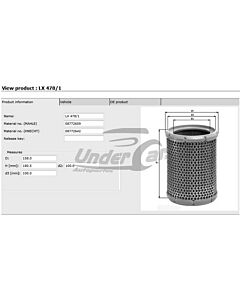 Filtro De Aire DUCATO 1.9/ 2.5 DIESEL (96->)