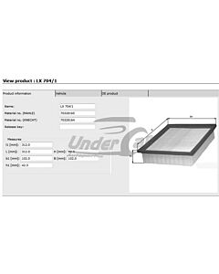Filtro De Aire CLIO II 1.9 TD RND, RTD F9Q-780 (01/00->)