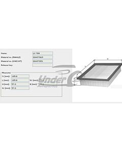 Filtro De Aire CLIO II 1.2 16V - D4F712/722 (01/01>)