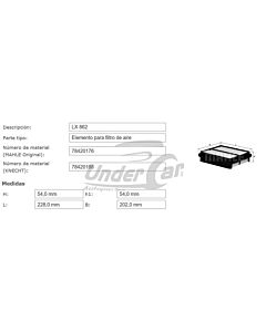 Filtro De Aire GRAND VITARA TDI 2.0L RHZ 108C C2337