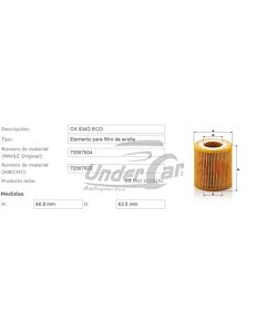 Filtro De Aceite FORD RANGER 2.2/3.2 TDCI HU7002Z